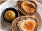 venison Scotch egg with Oxford sauce